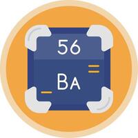 baryum plat multi cercle icône vecteur