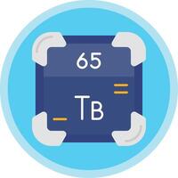 terbium plat multi cercle icône vecteur