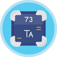 tantale plat multi cercle icône vecteur