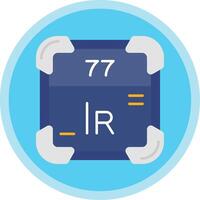 iridium plat multi cercle icône vecteur