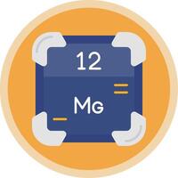 magnésium plat multi cercle icône vecteur