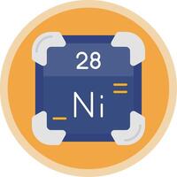 nickel plat multi cercle icône vecteur