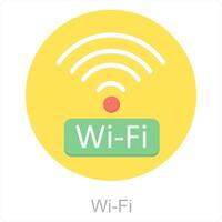 Wifi et signal icône concept vecteur