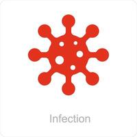infection et maladie icône concept vecteur