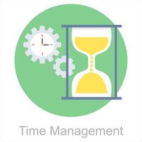 temps la gestion et temps icône concept vecteur