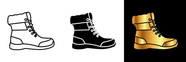 le hiver bottes icône incarne durabilité, chaleur, et mode dans le hiver saison. ces bottes sont conçu à fournir tous les deux confort et style, fabrication leur essentiel hiver chaussure. vecteur