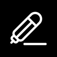 icône inversée de ligne de crayon vecteur
