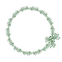 cadre rond vert de feuilles isolé sur fond blanc. Illustration vectorielle EPS10 vecteur