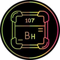 bohrium ligne pente dû Couleur icône vecteur