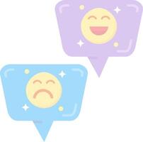 emojis plat lumière icône vecteur