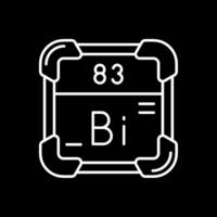 bismuth ligne inversé icône vecteur