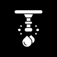 icône inversée de glyphe d'eau vecteur