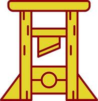 guillotine ancien icône vecteur