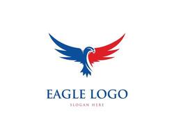 en volant Aigle logo concept conception vecteur modèle.