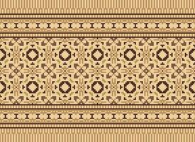 tricoté ethnique modèle, vecteur traverser point Oriental arrière-plan, broderie rétro jacquard style, violet modèle carré indigène, conception pour textile, tissu, tapis, tapis, fibres