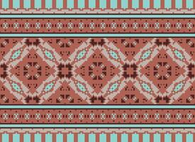 africain traverser point broderie sur arrière-plan.géométrique ethnique Oriental sans couture modèle traditionnel.aztèque style abstrait vecteur illustration.design pour texture, tissu, vêtements, emballage, tapis.