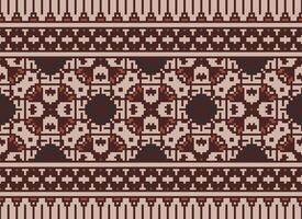 la nature millésimes traverser point traditionnel ethnique modèle paisley fleur ikat Contexte abstrait aztèque africain indonésien Indien sans couture modèle pour en tissu impression tissu robe tapis rideaux et sarong vecteur