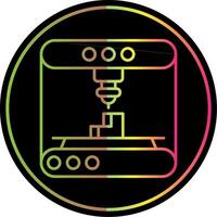 3d la modélisation ligne pente dû Couleur icône vecteur