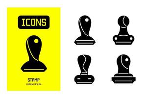 ensemble de plat Icônes de timbre. vecteur conception pour affaires et action.
