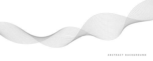 élément de vague abstrait pour la conception. égaliseur de piste de fréquence numérique. fond d'art en ligne stylisé. illustration vectorielle. vague avec des lignes créées à l'aide de l'outil de fusion. ligne ondulée incurvée, rayure lisse. vecteur
