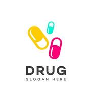 drogue logo icône marque identité signe symbole modèle vecteur