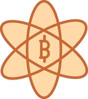 icône de vecteur de science bitcoin