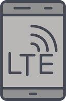 lte vecteur icône