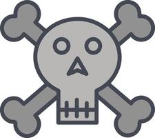 pirate crâne ii vecteur icône