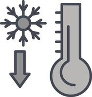 icône de vecteur de thermomètre