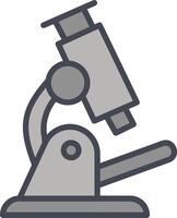 icône de vecteur de microscope