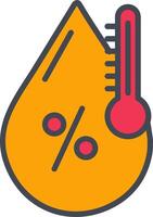 icône de vecteur d'humidité