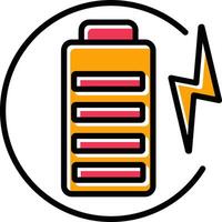 charge batterie vecteur icône