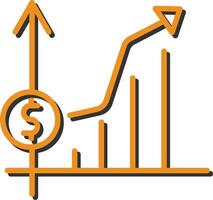 icône de vecteur d'inflation