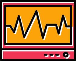 ecg vecteur icône