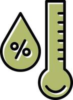 icône de vecteur d'humidité