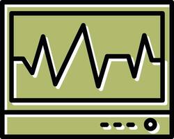 ecg vecteur icône