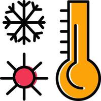 icône de vecteur de thermomètre