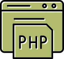 icône de vecteur php