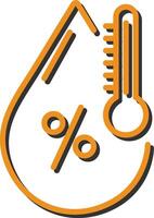 icône de vecteur d'humidité