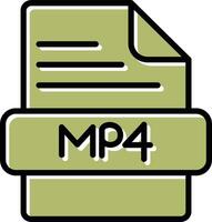 icône de vecteur mp4
