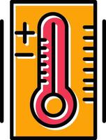 icône de vecteur de thermomètre