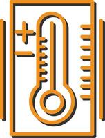 icône de vecteur de thermomètre