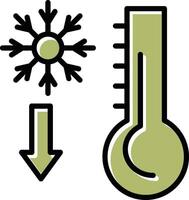 icône de vecteur de thermomètre