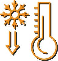 icône de vecteur de thermomètre