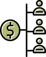 les parties prenantes vecteur icône