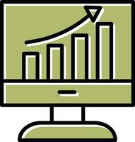 icône de vecteur de croissance d'entreprise