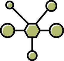 icône de vecteur de molécule