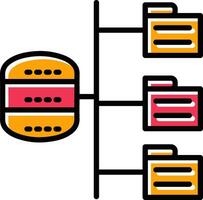 Les données structure vecteur icône