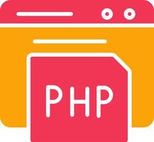 icône de vecteur php