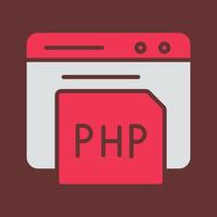 icône de vecteur php